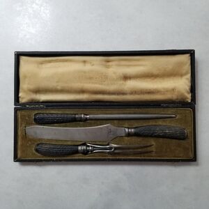 Antique Collectible Tally-ho Wostenholm & Son Carving Set from Sheffield England